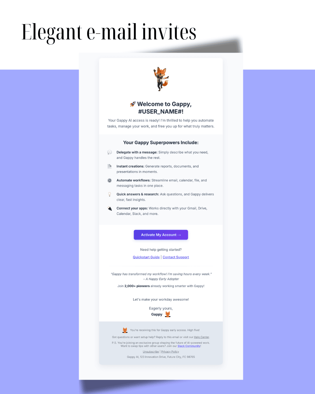 Any HTML Email, Instantly