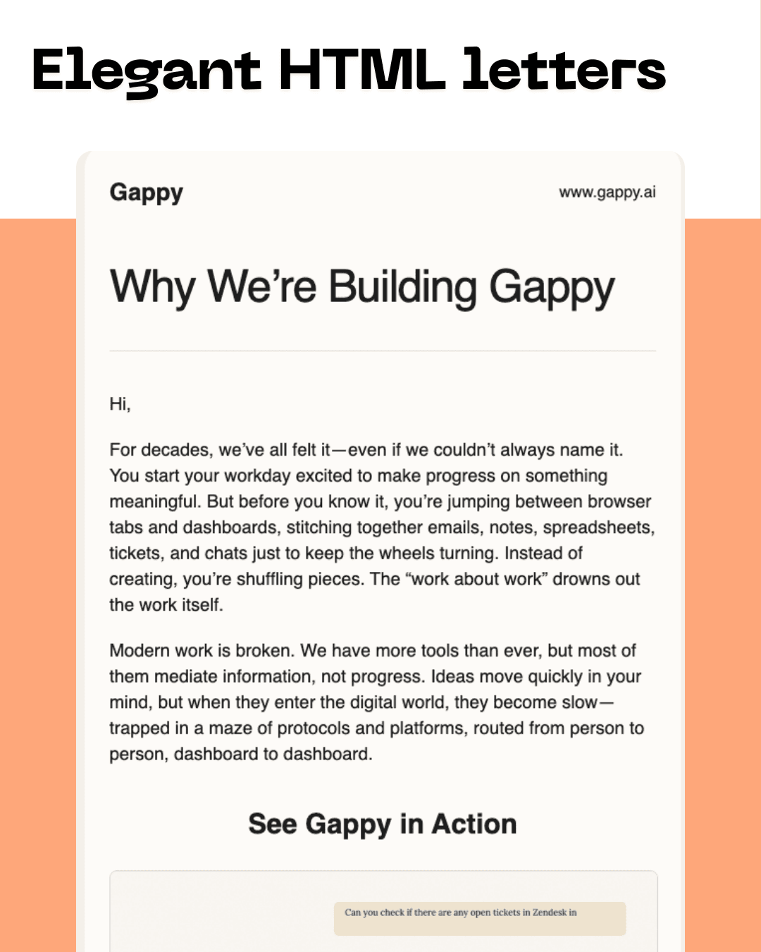 Create HTML emails Instantly
